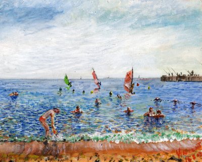 Playa de Poblenou, Barcelona, 2002 de Vincent Alexander Booth